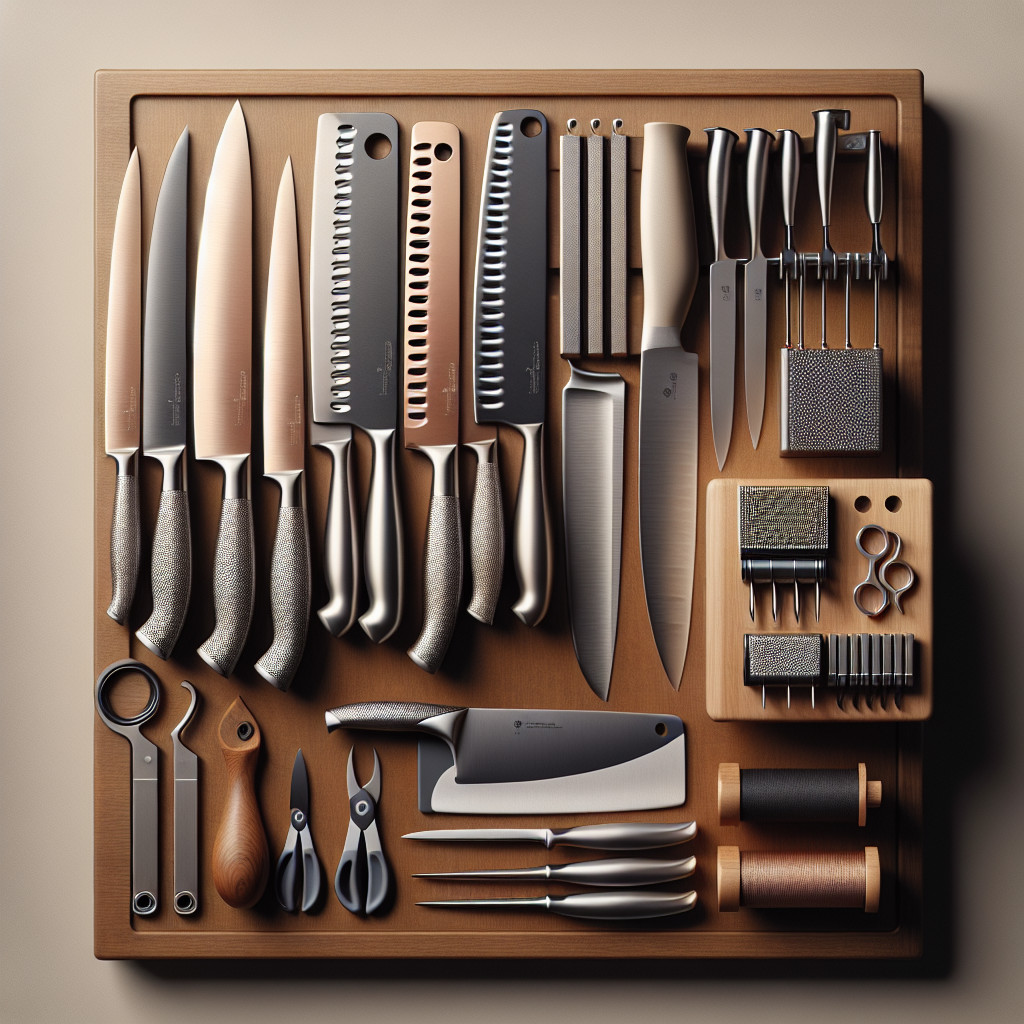 Zestawy noży kuchennych: Zestaw noży dla miłośników kuchni wegetariańskiej.