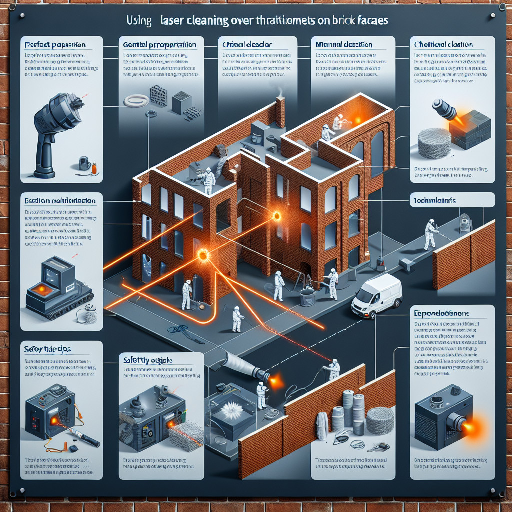 Auswirkungen der Laserreinigung auf die Oberflächenbeschaffenheit von Ziegelfassaden